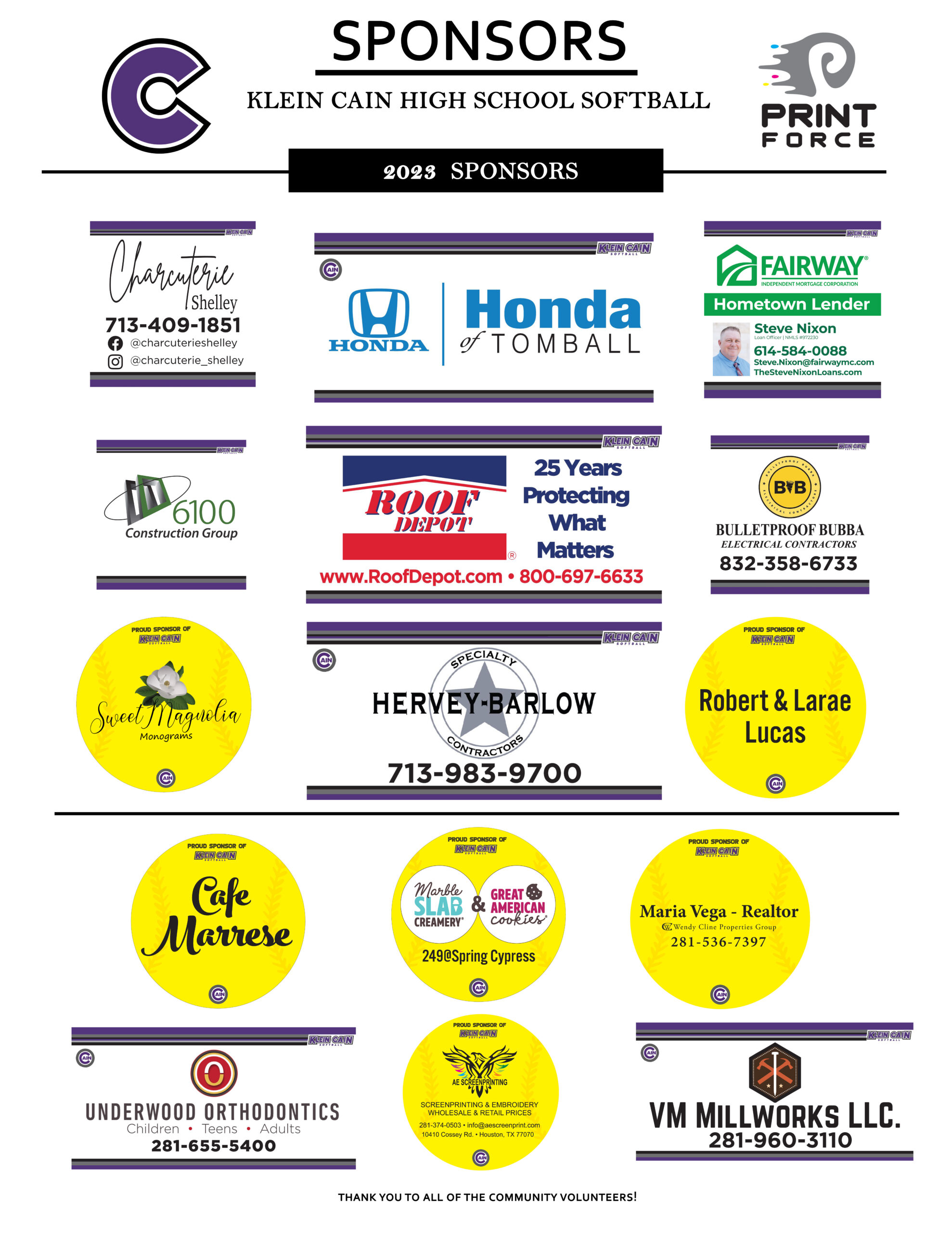 Cain SPONSOR BOARD 2023